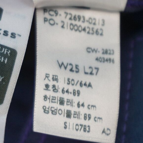 New Levi's Premium Candy Coated Ribcage Straight Ankle Jeans in Purple size 25 - Picture 15 of 15